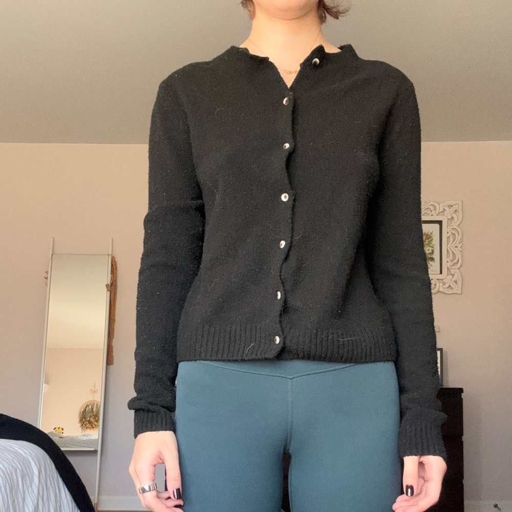 Urban Outfitters Black Button-Up Cardigan